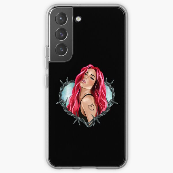 New look Karol G with Red Hair in the Wire Heart with Bichota Word Samsung Galaxy Soft Case RB2306 product Offical karol g Merch