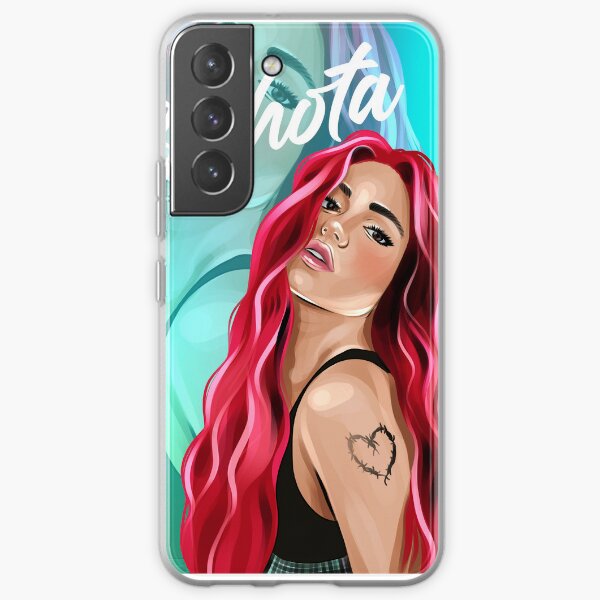 New look Karol G with Red Hair Illustration with Bichota Word Samsung Galaxy Soft Case RB2306 product Offical karol g Merch