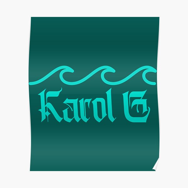 Karol G Waves   Poster RB2306 product Offical karol g Merch