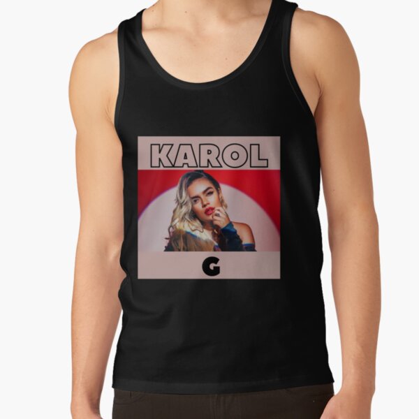 Karol G Vintage with pink background Tank Top RB2306 product Offical karol g Merch
