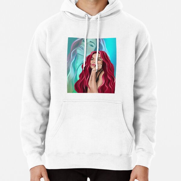 Karol G with Red Hair Rectangle Green Design    Pullover Hoodie RB2306 product Offical karol g Merch